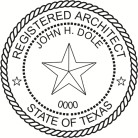 Texas Registered Architect Seal Trodat Stamp